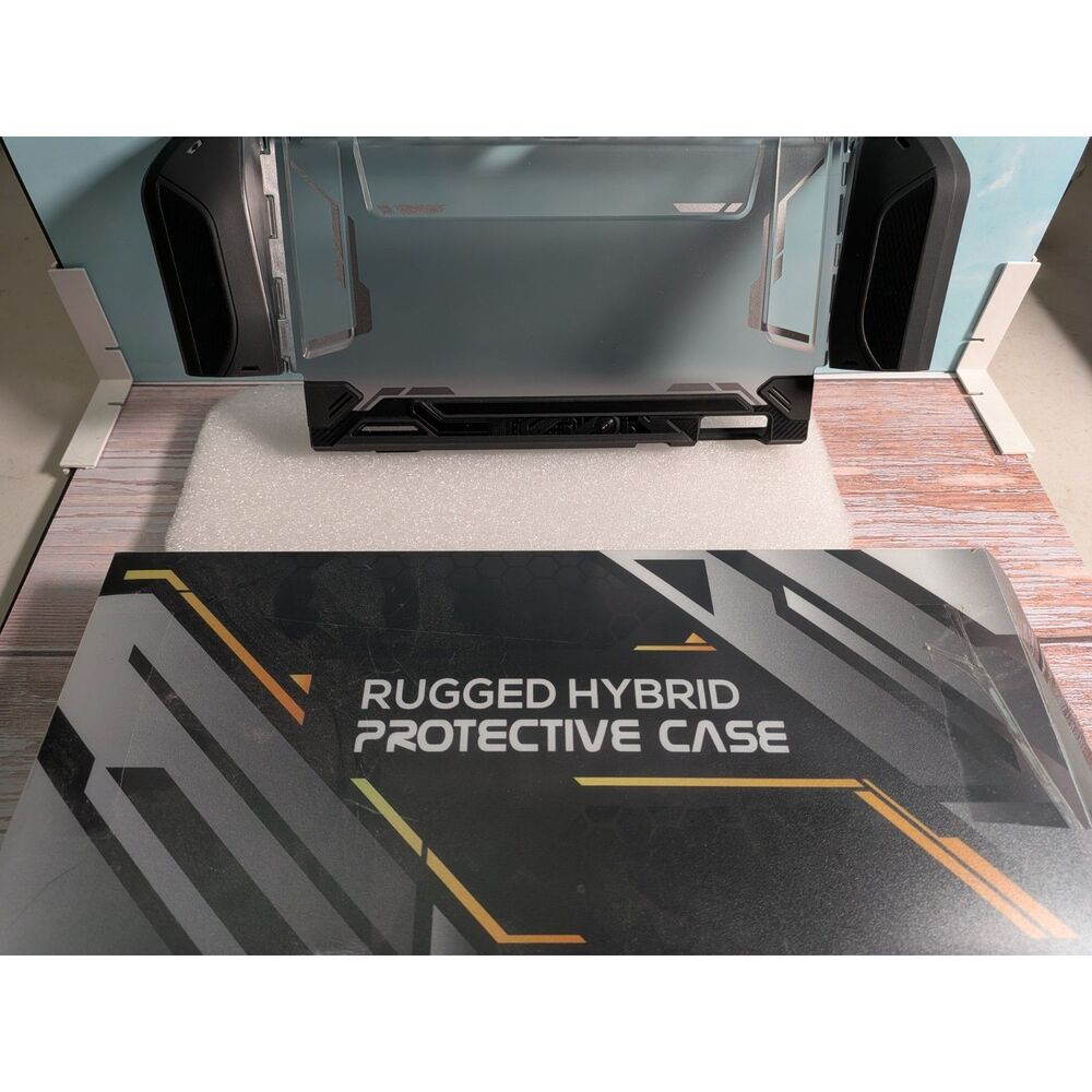 Rugged Hybrid Protective Case for Nintendo Switch - Clear Back & Ergonomic Grips